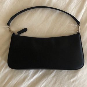 Silk black clutch
